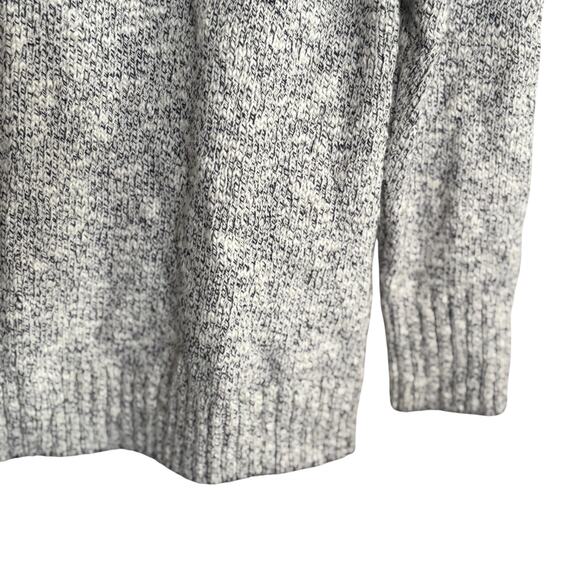 LL Bean Womens Marl Knit Sweater M Black White L.L. Bean Academia Prep - Picture 4 of 6